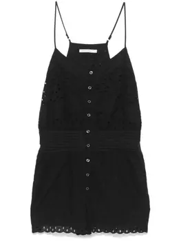 Комбинезон Patrizia Pepe английской вышивки, черный