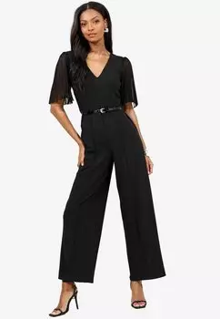Комбинезон PETITE FIT - SLEEVE V NECK Lipsy, черный