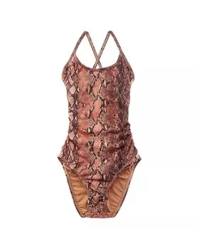 Комбинезон PilyQ Ayah с вырезом, коричневый