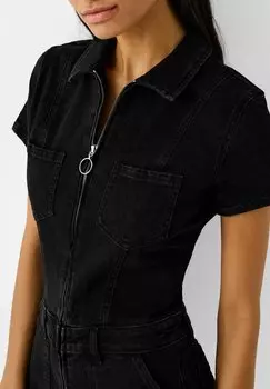 Комбинезон Playsuit Bershka, черный