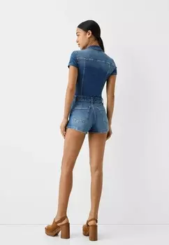 Комбинезон PLAYSUIT Bershka, цвет Light Blue Denim