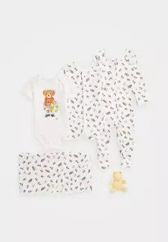 Комбинезон POLO BEAR COTTON 5-PIECE GIFT SET Polo Ralph Lauren, белый