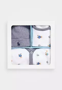 Комбинезон POLO BEAR COTTON THREE-PIECE GIFT SET Ralph Lauren, прозрачный