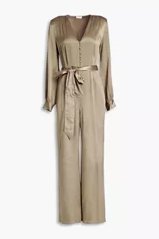 Комбинезон Poppy из атласного крепа со складками Ghost London, грибной