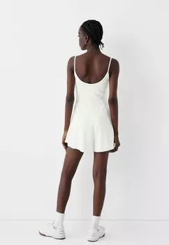 Комбинезон PRINTED, PLAYSUIT Bershka, белый