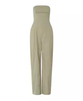 Комбинезон приталенного кроя с расклешенными штанинами Samse Samse, зеленый