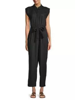 Комбинезон Rafaella из смесового льна, черный