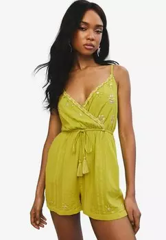Комбинезон REGULAR FIT EMBROIDERED AND EMBELLISHED CAMI Lipsy, зеленый