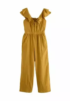 Комбинезон REGULAR FIT - RUFFLED BACK WIDE LEG Next, охра