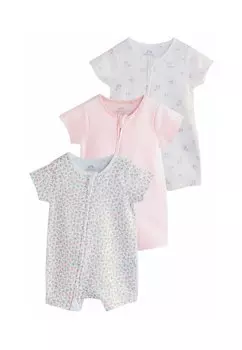 Комбинезон REGULAR FIT TWO WAY ZIP 3 PACK Next, фуксия