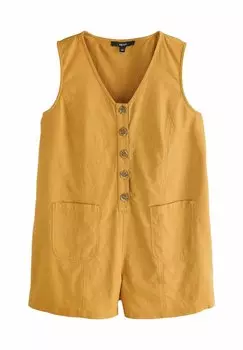 Комбинезон REGULAR FIT V-NECK BUTTON DOWN PLAYSUIT Next, желтый