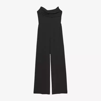 Комбинезон Reiss без бретелей из эластичного трикотажа, черный