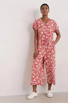 Комбинезон Rose trellis с широкими штанинами из 100% хлопка Seasalt Cornwall, красный
