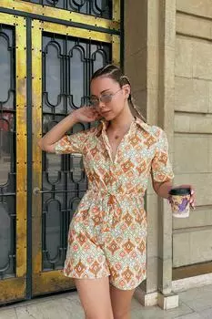 Комбинезон - Розовый - Классический крой Trend Alaat Stili, розовый