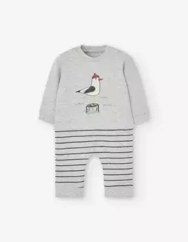 Комбинезон с эффектом 2-в-1 для мальчика с кнопками на плече Losan, серый