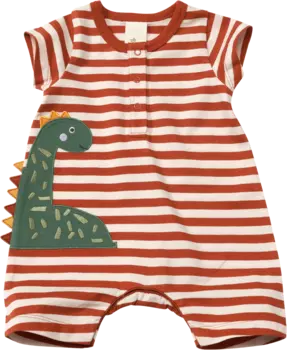 Комбинезон с аппликацией динозавра оранжевый размер. 68 1ч ALANA