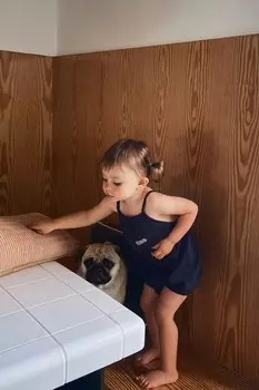 Комбинезон с этикеткой ZARA, синий