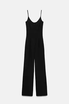 Комбинезон с бретельками ZARA, черный