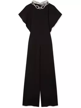 Комбинезон с цепочкой Stella McCartney, черный