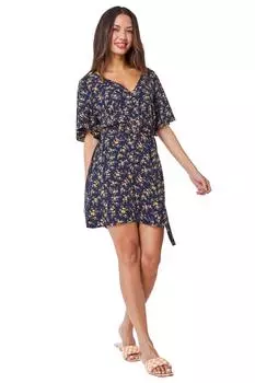 Комбинезон с цветочным принтом Ditsy Dusk, синий