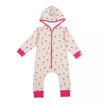 Комбинезон с цветочным принтом Lilly + Sid, серый