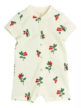 Комбинезон с цветочным принтом Mini Rodini, нейтральный