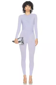 Комбинезон с длинными рукавами Alex Perry, цвет Frost