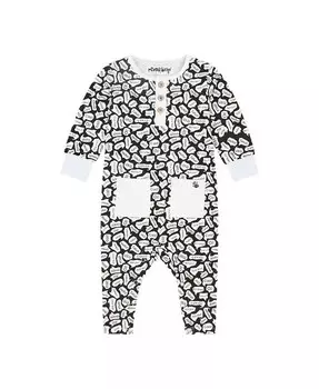 Комбинезон с длинными рукавами и пуговицами для младенцев Mixed Up Clothing, синий