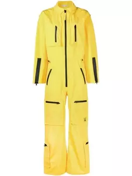 Комбинезон с длинными рукавами и широкими брюками Patrizia Pepe, желтый