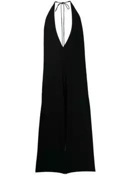 Комбинезон с глубоким V-образным вырезом Caravana, черный