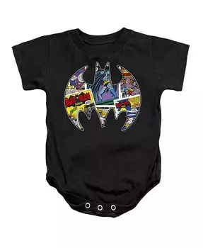 Комбинезон с изображением летучей мыши из комиксов для маленьких девочек Batman, черный