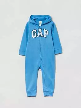 Комбинезон с капюшоном и вышивкой логотипа Gap, цвет light blue