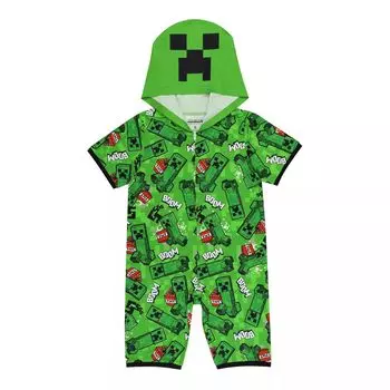 Комбинезон с капюшоном Minecraft Creeper "Boom" для мальчиков 6–12 лет Licensed Character