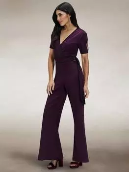 Комбинезон с контрастной окантовкой HotSquash, цвет Damson