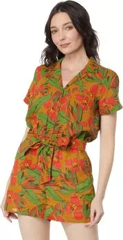 Комбинезон с короткими рукавами Camp Cove Toad&Co, цвет Kelp Aloha Print