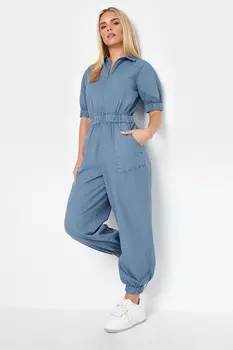 Комбинезон с короткими рукавами и молнией Pixiegirl Petite, синий