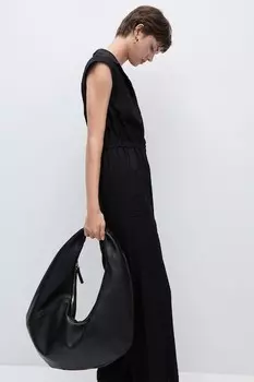 Комбинезон с короткими рукавами Mango, черный