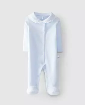 Комбинезон с кружевным воротником и длинными рукавами для маленьких мальчиков Laranjinha, синий