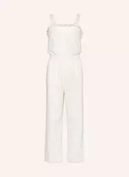 Комбинезон с кружевом на люверсах Scotch & Soda, белый