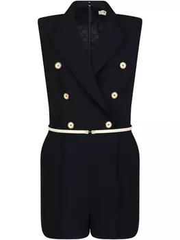 Комбинезон с логотипом Elisabetta Franchi, черный