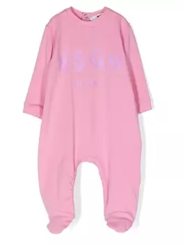 Комбинезон с логотипом MSGM Kids, розовый