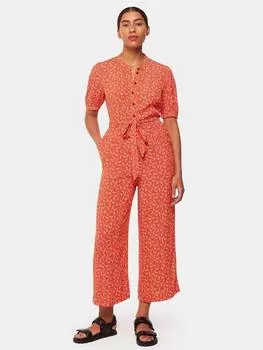 Комбинезон с микроцветочным принтом Whistles, красный/разноцветный