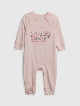 Комбинезон с нашивкой-логотипом Gap, цвет baby pink