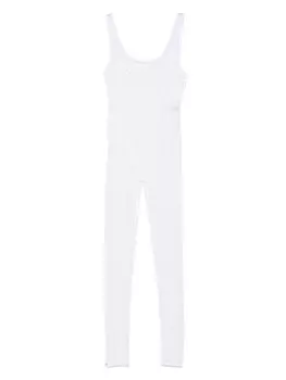 Комбинезон с открытой спиной Maison Close, белый