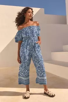 Комбинезон с открытыми плечами Next, синий