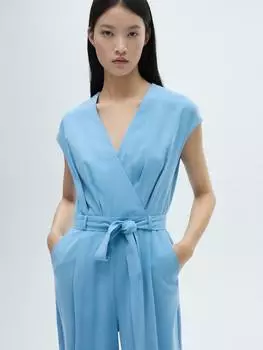 Комбинезон с поясом bosco Mango, синий