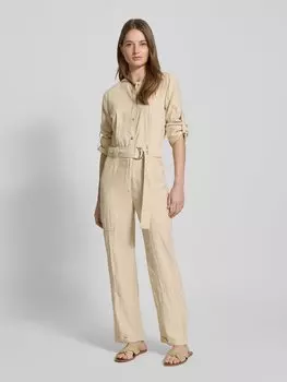 Комбинезон с поясом модель «Дайыла» BOSS Orange, песочный