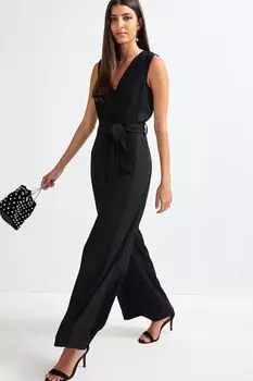 Комбинезон с поясом Next, черный