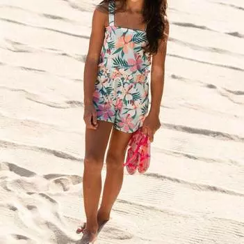 Комбинезон с принтом «гибискус» в цвете Multi Deux par Deux