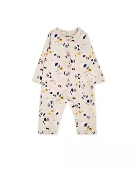 Комбинезон с принтом и карманами для мальчика Tuc tuc, бежевый